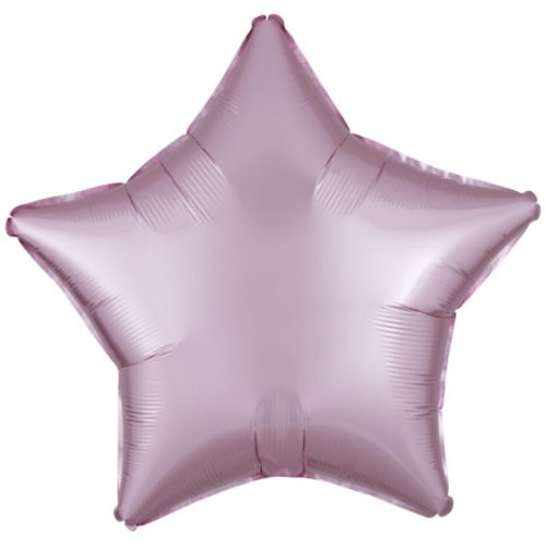 Silk Pastel Pink csillag fólia lufi 48 cm