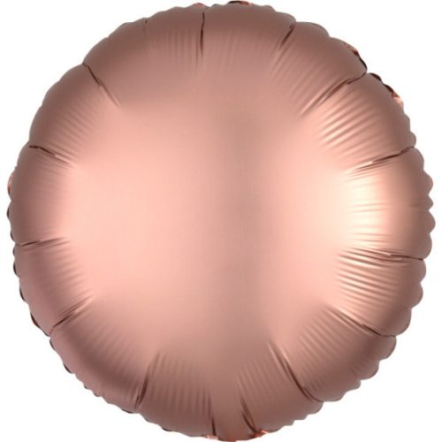 Silk Rose Copper kör fólia lufi 43 cm
