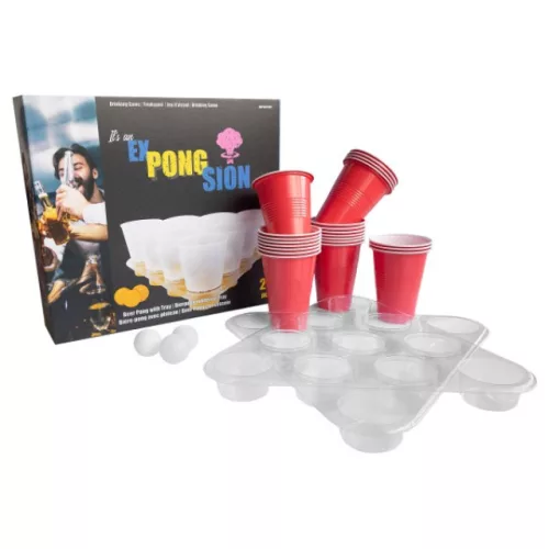 Sörpong Beer Pong ivójáték 27 db-os