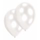 Fehér Pearl White léggömb, lufi 10 db-os 11 inch (27,5 cm)