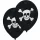 Kalóz Skull léggömb, lufi 8 db-os 10 inch (25,4cm)