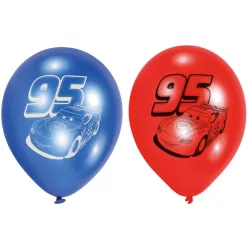 Disney Verdák 95 léggömb, lufi 6 db-os 9 inch (22,8 cm)