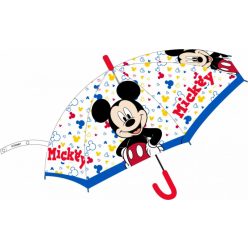   Disney Mickey Toon Town gyerek félautomata átlátszó esernyő Ø74 cm