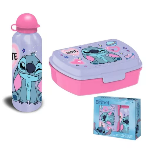 Disney Lilo és Stitch, A csillagkutya This World szendvicsdoboz + alumínium kulacs szett