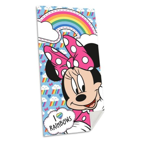 Disney Minnie Rainbows fürdőlepedő, strand törölköző 70x140cm