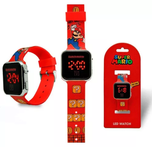 Super Mario Victory Red digitális LED karóra