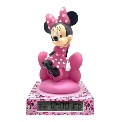 Disney Minnie Chic 3D éjszakai lámpa és ébresztőóra