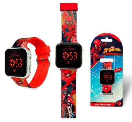 Pókember Web-Slinger digitális LED karóra