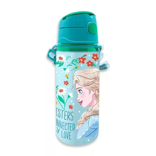 Disney Jégvarázs Enchanted alumínium szívószálas kulacs akasztóval 600 ml