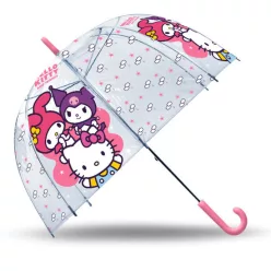 Hello Kitty Friends gyerek átlátszó esernyő Ø70 cm