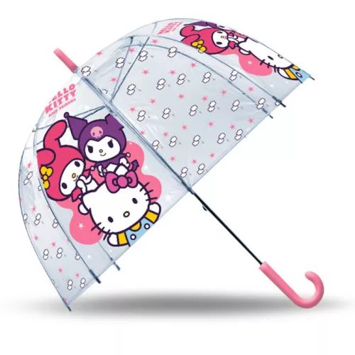 Hello Kitty Friends gyerek átlátszó esernyő Ø70 cm