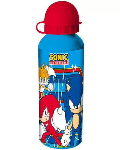 Sonic a sündisznó Prime Team alumínium kulacs ívókupakkal 500 ml