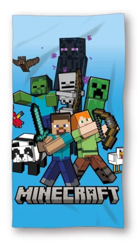 Minecraft Epic Battle fürdőlepedő, strand törölköző 70x140cm (Fast Dry)