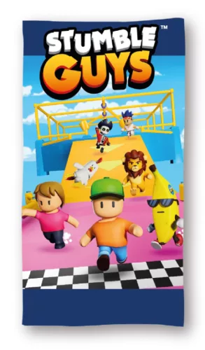 Stumble Guys Game World fürdőlepedő, strand törölköző 70x140cm (Fast Dry)
