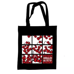 Hello Kitty Bows vászontáska, bevásárlótáska 44 cm
