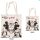 Disney Minnie Mickey Kiss vászontáska, bevásárlótáska 44 cm