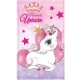Unikornis Princess kéztörlő, arctörlő, törölköző 30x50cm