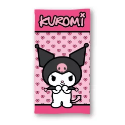   Hello Kitty Kuromi Pink fürdőlepedő, strand törölköző 70x140cm (Fast Dry)