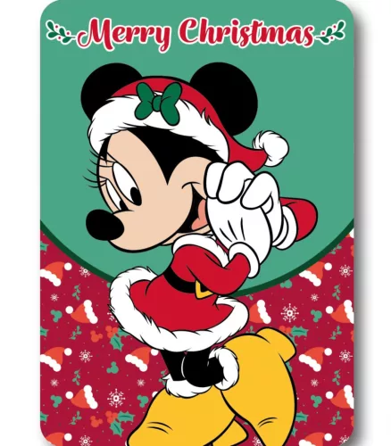 Disney Minnie Merry Moments Karácsonyi polár takaró 100x140cm
