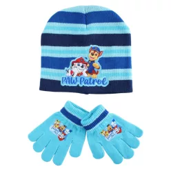 Mancs Őrjárat Team Winter gyerek sapka + kesztyű szett