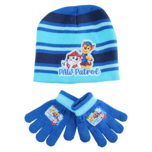 Mancs Őrjárat Ready Winter gyerek sapka + kesztyű szett