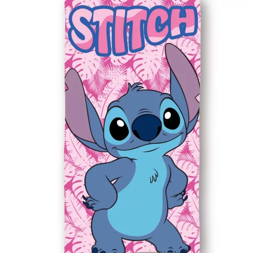 Disney Lilo és Stitch, A csillagkutya Pink Paradise fürdőlepedő, strand törölköző 70x140cm (Fast Dry)