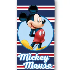   Disney Mickey Navy Stripe fürdőlepedő, strand törölköző 70x140cm (Fast Dry)