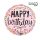 Happy Birthday Pink Confetti fólia lufi 46 cm