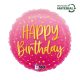Happy Birthday Pink fólia lufi 46 cm