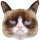 Grumpy Cat Face fólia lufi 61 cm