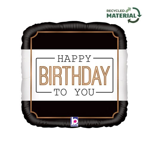 Happy Birthday Classic fólia lufi 46 cm
