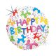 Happy Birthday Balloons Dog Holo fólia lufi 46 cm