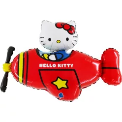 Hello Kitty Airplane Red fólia lufi 76 cm