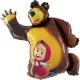 Mása és a medve Smile fólia lufi 107 cm