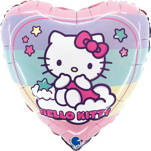 Hello Kitty Rainbow fólia lufi 46 cm