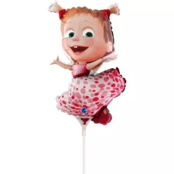 Mása és a medve Pois mini fólia lufi 30 cm (WP)