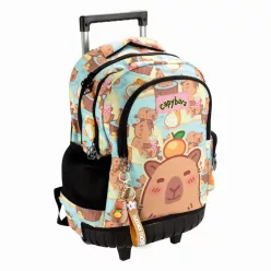 Kapibara Chill prémium gurulós iskolatáska, táska 42 cm