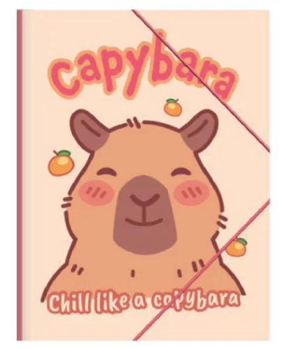 Kapibara Happy Life A/4 gumis mappa