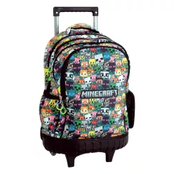 Minecraft Chibi prémium gurulós iskolatáska, táska 42 cm