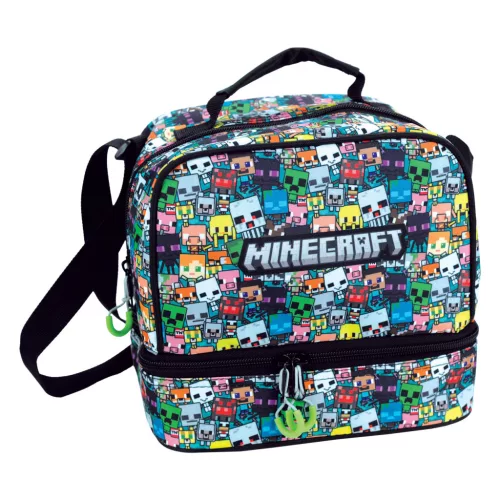Minecraft Chibi thermo uzsonnás táska 21 cm