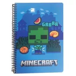 Minecraft Grrrr B/5 vonalas spirál füzet 70 lapos