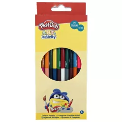   Play-Doh Art kétvégű, háromszögletű színes ceruza készlet
