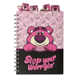   Disney Játékháború Lotso Jam A5 notesz, jegyzetfüzet regiszterekkel