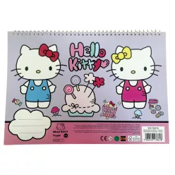   Hello Kitty World A/4 spirál vázlatfüzet 40 lapos matricával