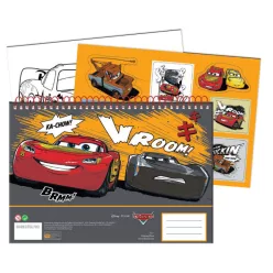   Disney Verdák Vroom A/4 spirál vázlatfüzet 40 lapos matricával
