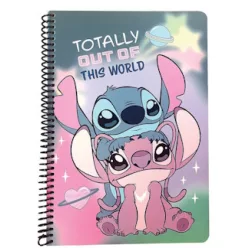   Disney Lilo és Stitch, A csillagkutya This World Cute B/5 vonalas spirál füzet 70 lapos