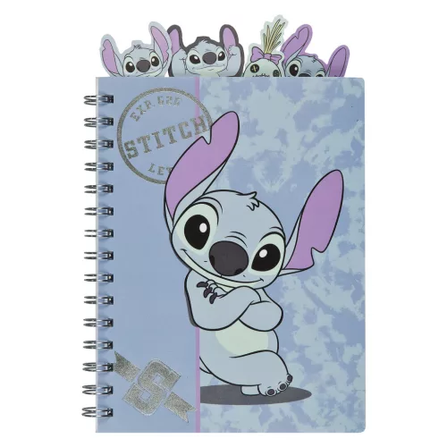 Disney Lilo és Stitch, A csillagkutya Brush It Out A5 notesz, jegyzetfüzet regiszterekkel