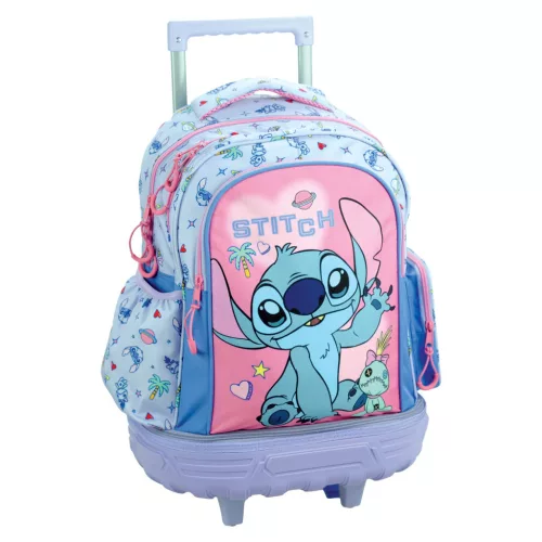 Disney Lilo és Stitch, A csillagkutya Scrapbook prémium gurulós iskolatáska, táska 46 cm