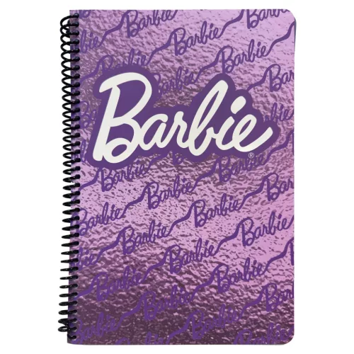 Barbie Purple B/5 vonalas spirál füzet 70 lapos