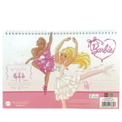 Barbie Ballerina A/4 spirál vázlatfüzet, 30 lapos